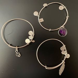 Alex and Ani bundle of 3 bracelets